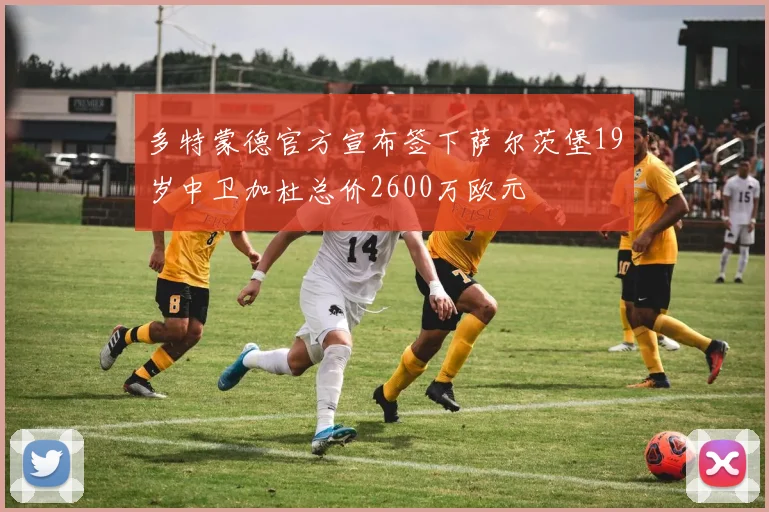 多特蒙德官方宣布签下萨尔茨堡19岁中卫加杜总价2600万欧元